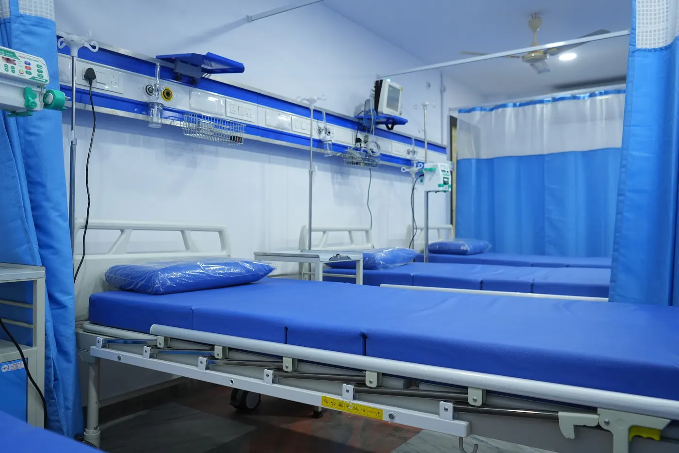 Critical-care and inpatient beds at LVR Multi Speciality Hospital