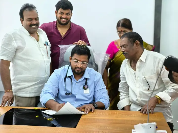 LVR Hospital team and guests during a hospital visit