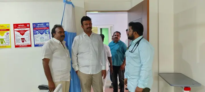 LVR Hospital team and guests during a hospital visit