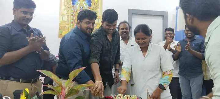 LVR Hospital team members sharing a celebration